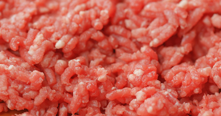 Canvas Print - Raw fresh minced beef