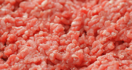 Canvas Print - Raw fresh minced beef