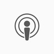 podcast icon, podcast vector