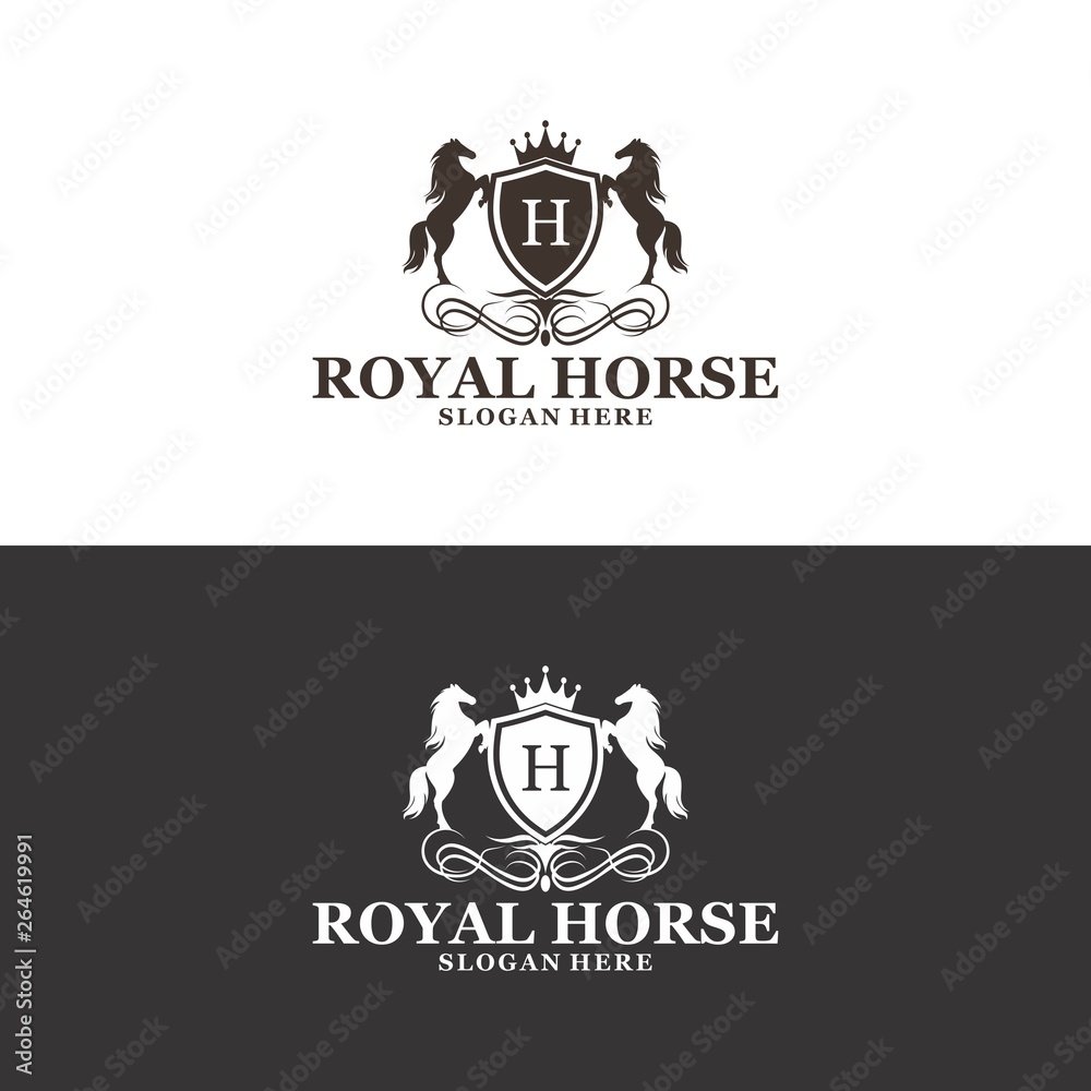 Royal Horse Logo in Vector Stock Vector | Adobe Stock