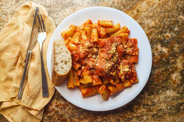 Wall Mural - Bolognese Rigatoni Braciola