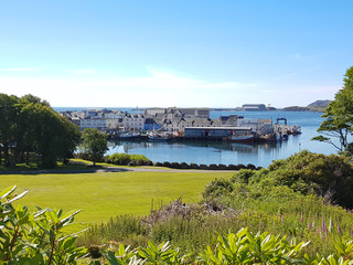 Town of Stornoway in Scotland