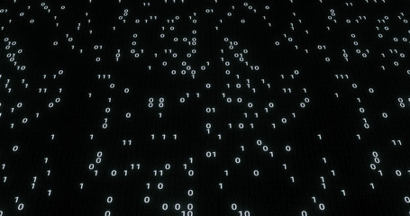 Poster - Futuristic data stream, Digital flow. Dynamic pattern with power rays and light.Data transferring. Information concept. Technology background. 3D rendering