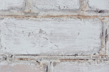 brick old wall of white color, Background Texture