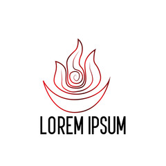 Sticker - fire element logo icon