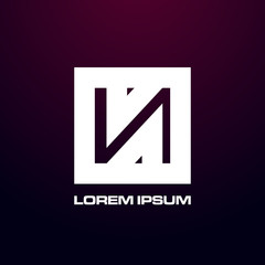 Poster - abstract square logo icon