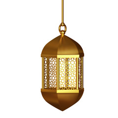 Wall Mural - Gold vintage lanterns