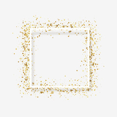 Wall Mural - decorative frame with glitter tinsel of confetti.
