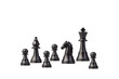 © chee siong teh - chess pieces isolated on white background