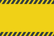 © DrawingMyDiary - Black Stripped Rectangle. Blank Warning Sign