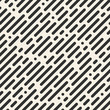 Dashed lines seamless diagonal pattern. Abstract monochrome vector background.