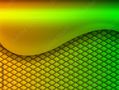 Abstract  background 3D, elegant yellow green