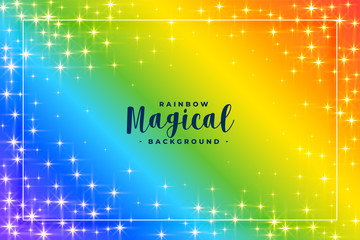 Wall Mural - rainbow colors background with sparkles