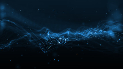 blue wave abstract background