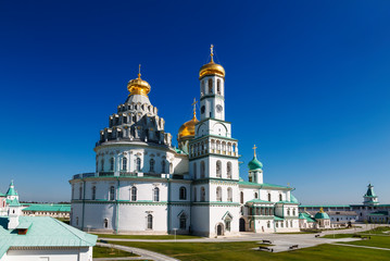 Wall Mural - Panorama of the Voskresensky New Jerusalem stauropegial monastery in town Istra, Moscow region. Russia