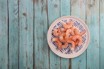 Canvas Print - Crevettes décortiqués