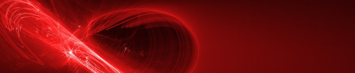 Poster - red glow wave. lighting effect abstract background