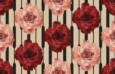 Wall Mural - Vintage Beautiful and trendy Seamless Pattern design in super high resolution. Pattern Decoration Texture. Vintage Style Design for Fabric Print, Wallpaper Background.