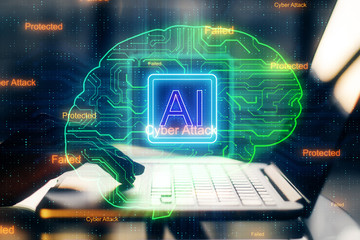 Fototapete - Artificial intelligence and software concept