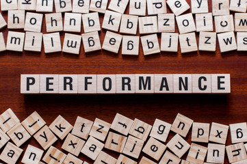 performance word concept