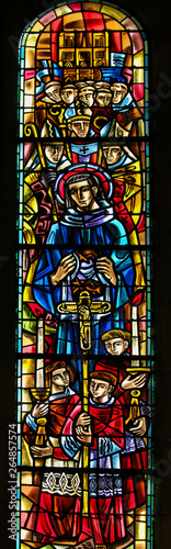 Cuadros en Lienzo Saint Louis IX of France - Stained Glass in Sacre Coeur