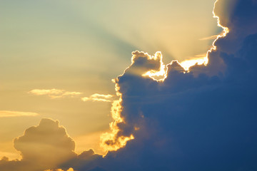 sky with clouds at sunset