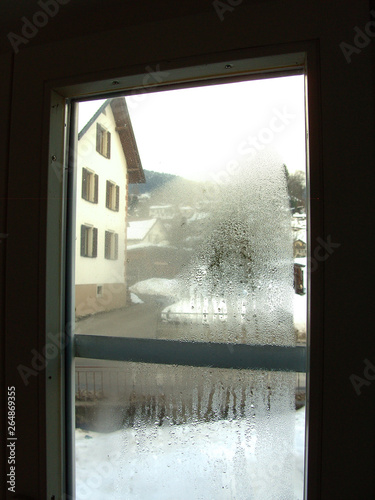 Mold And Mildew On Window Sill Condensation On The Inside Of A