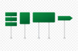 © DG-Studio - Set of road signs isolated on transparent background. Vector illustration