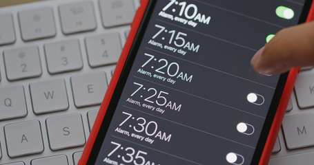 Set alarm for wake up