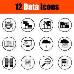 Sticker - Data Icons Set