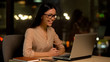© motortion - Young woman reading great news on laptop, successful project, job achievement