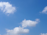 Fototapeta Na sufit - The vast blue sky with soft white clouds. Abstract white and blue background.