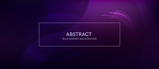 Wall Mural - Abstract banner with a gradient shapes and blur 