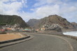 Schmale Küstenstraße in Ribeira Grande, Santo Antao, Kap Verden