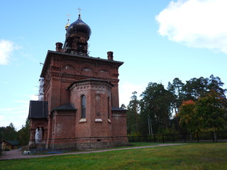 Wall Mural - Church in a beautiful landscape. Ancient Russian Church near the beautiful nature. Details and close-up.