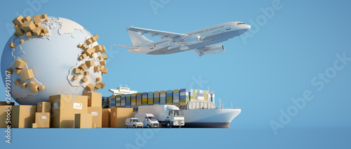 Fotografía Global transportation industry