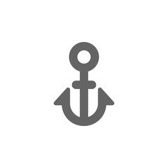 Poster - Anchor, marine, ship icon. Element of materia flat maps and travel icon. Premium quality graphic design icon. Signs and symbols collection icon for websites