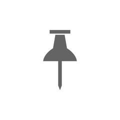 Poster - Pushpin icon. Element of materia flat maps and travel icon. Premium quality graphic design icon. Signs and symbols collection icon for websites