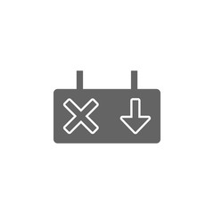 Poster - Reversing, road, traffic lights, transport icon. Element of materia flat maps and travel icon. Premium quality graphic design icon. Signs and symbols collection icon for websites