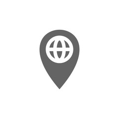 Poster - Geo, global, location, targeting icon. Element of materia flat maps and travel icon. Premium quality graphic design icon. Signs and symbols collection icon for websites