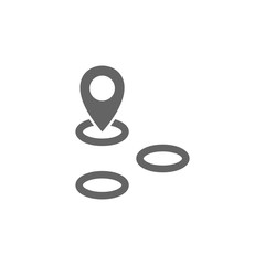 Poster - Area, location icon. Element of materia flat maps and travel icon. Premium quality graphic design icon. Signs and symbols collection icon for websites