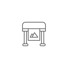 Poster - Digital printing icon. Element of 3d printing icon. Thin line icon for website design and development, app development. Premium icon