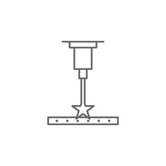 Poster - Laser, 3d printing icon. Element of 3d printing icon. Thin line icon for website design and development, app development. Premium icon