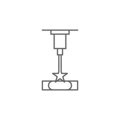 Poster - Selective, 3d printing icon. Element of 3d printing icon. Thin line icon for website design and development, app development. Premium icon