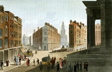 View Of Cornhill, Lombard Street And Mansion's House