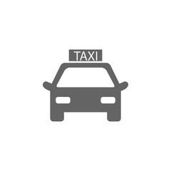 Poster - taxi car icon. Element of simple transport icon. Premium quality graphic design icon. Signs and symbols collection icon for websites
