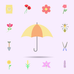 Poster - Umbrella colored icon. Universal set of nature for website design and development, app development