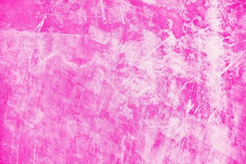 Wall Mural - old grunge concrete wall in cool plastic pink color tone background, that is a 2019 world's most pop
