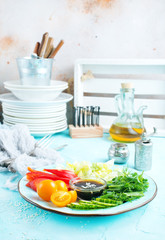 Canvas Print - vegetables for salad