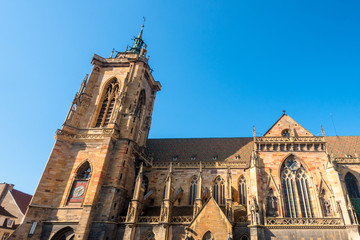 Wall Mural - the beautiful church of Colmar France